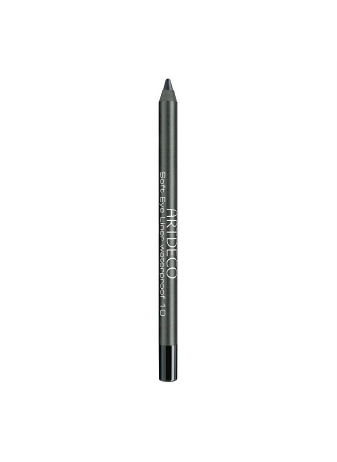 ARTDECO Soft Eyeliner Waterproof, black N°10 (0.04 Oz) – creamy consistency that glides onto the eye, smudge-proof & waterproof—extremely long-lasting wax-based formula, eye makeup, kajal  - Image 1