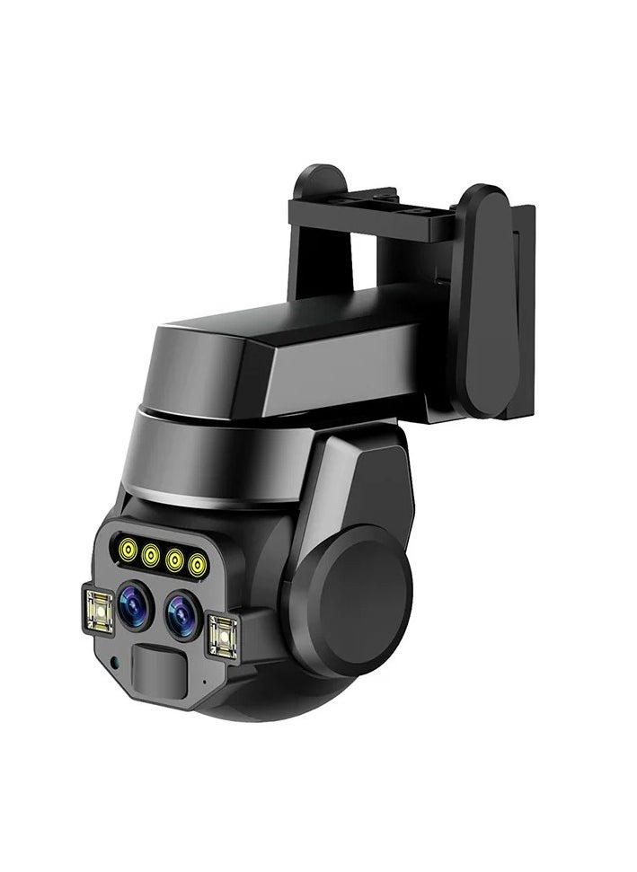 MOCOM - Home outdoor AI intelligent wifi, binocular 10x zoom, 6MP high-definition night vision, mobile phone remote monitoring, dual cam - Image 1
