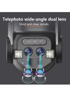 MOCOM Home outdoor AI intelligent wifi, binocular 10x zoom, 6MP high-definition night vision, mobile phone remote monitoring, dual cam  - Image 3
