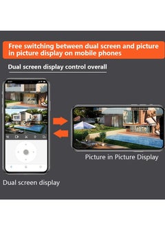 MOCOM Home outdoor AI intelligent wifi, binocular 10x zoom, 6MP high-definition night vision, mobile phone remote monitoring, dual cam  - Image 5