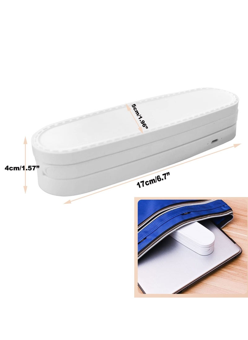 SYOSI - Foldable LED Desk Lamp, Portable Rechargeable Table Light with 3 Brightness Settings, Small Book Reading Light, Eye-Caring Studying Light for Home, Reading, Studying, Work, Travel - Image 1