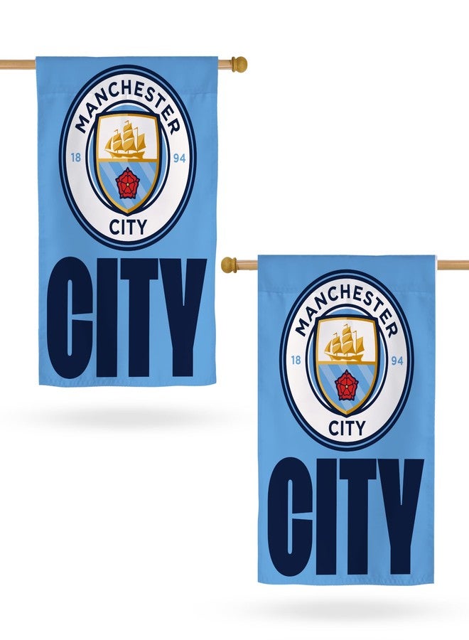 Desert Cactus Manchester City Football Soccer Man City MCFC Banner Flag - 40 x 30 inch Double-Sided 3-Ply Banner for Indoor/Outdoor Use, Durable College Spirit Flag (House Flag B) - Image 1