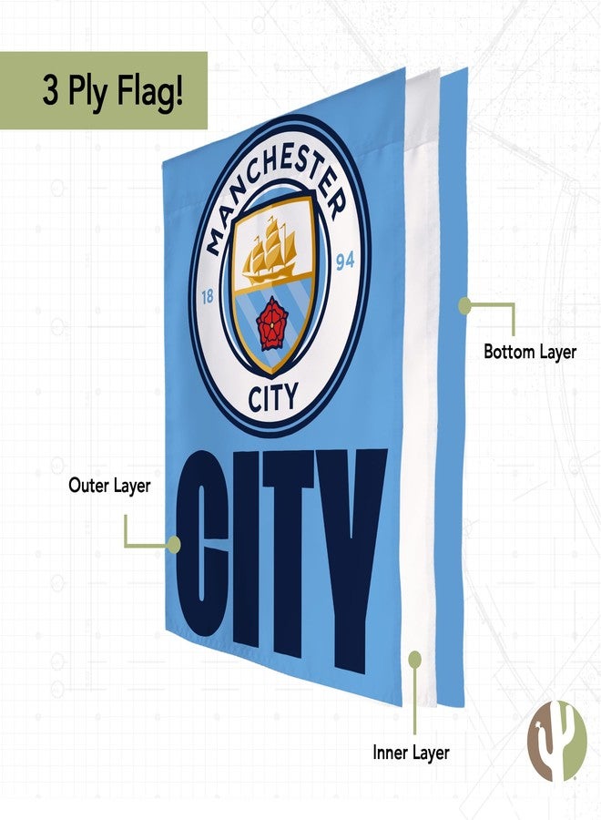 Desert Cactus Manchester City Football Soccer Man City MCFC Banner Flag - 40 x 30 inch Double-Sided 3-Ply Banner for Indoor/Outdoor Use, Durable College Spirit Flag (House Flag B) - Image 4