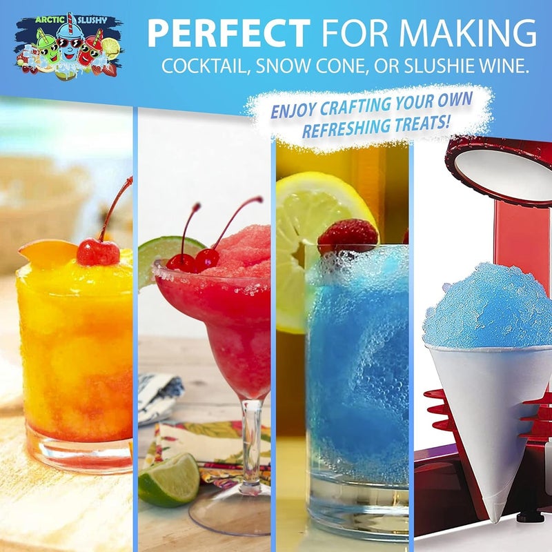 Arctic Slushy Frozen Slushie Syrup Mix - New York Flavored Syrups for Ice Drink Machines, Blenders - DIY, Commercial Blended & Icy Beverage Flavoring - Half-Gallon, Makes 40 Cups (Lemonade) - Image 3