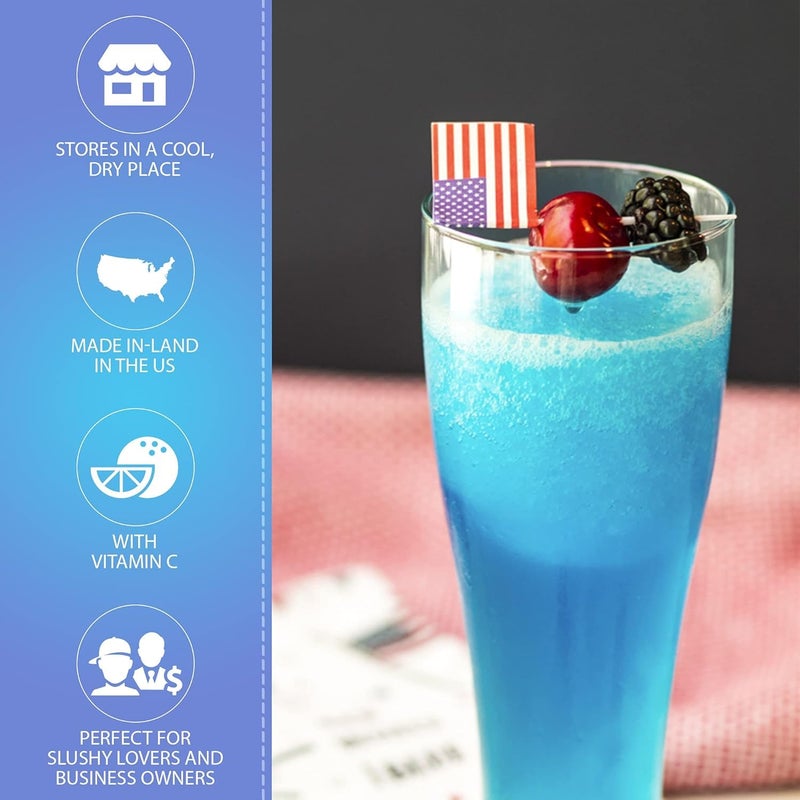 Arctic Slushy Frozen Slushie Syrup Mix - New York Flavored Syrups for Ice Drink Machines, Blenders - DIY, Commercial Blended & Icy Beverage Flavoring - Half-Gallon, Makes 40 Cups (Lemonade) - Image 2