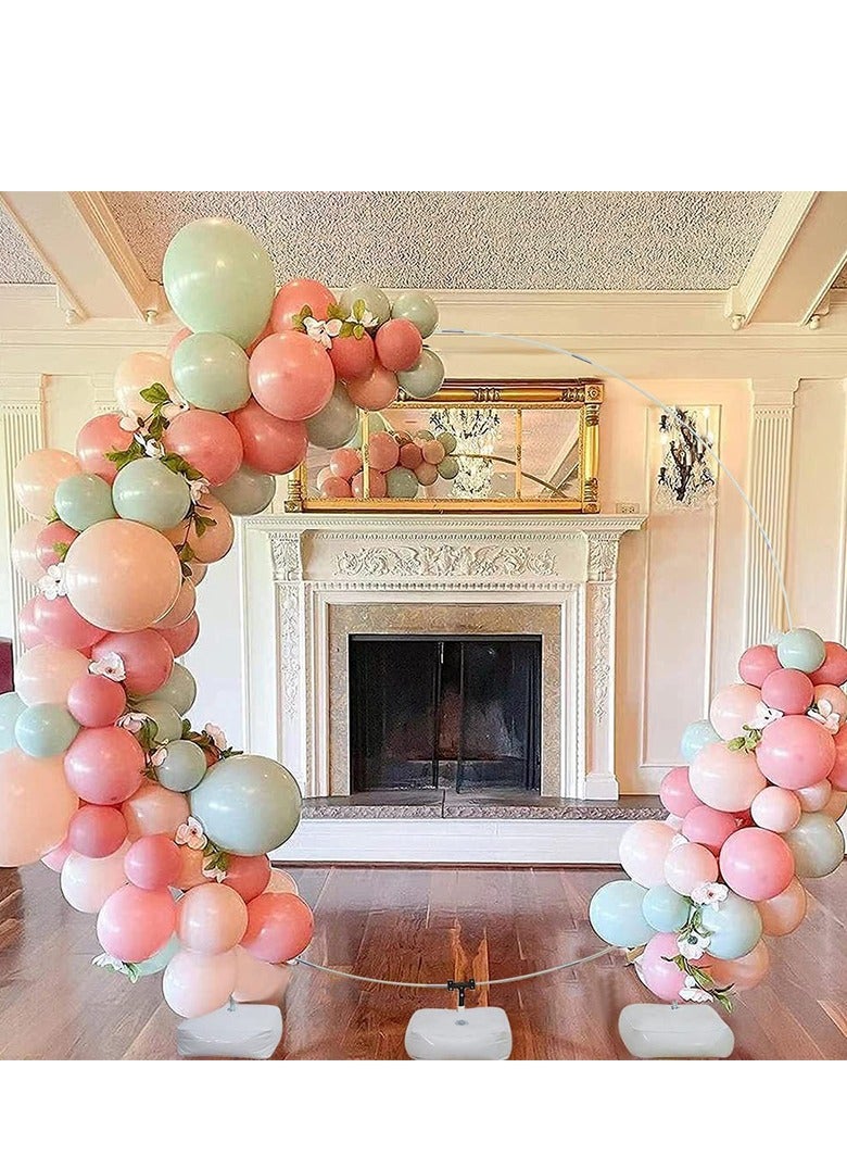 xppier 2 in 1 Balloon Arch Kit with Base, Adjustable Balloon Arch Stand Kit for Outdoors Indoor for Wedding Baby Shower Birthday Party Supplies Decorations - Image 2