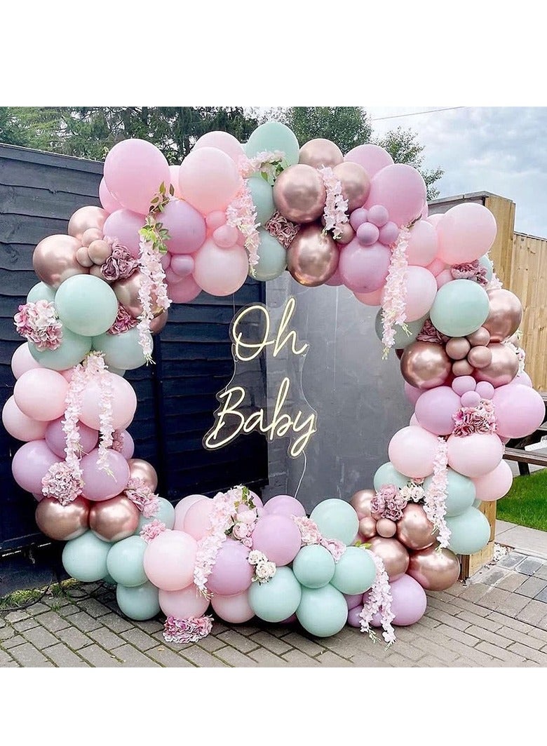 xppier 2 in 1 Balloon Arch Kit with Base, Adjustable Balloon Arch Stand Kit for Outdoors Indoor for Wedding Baby Shower Birthday Party Supplies Decorations - Image 4