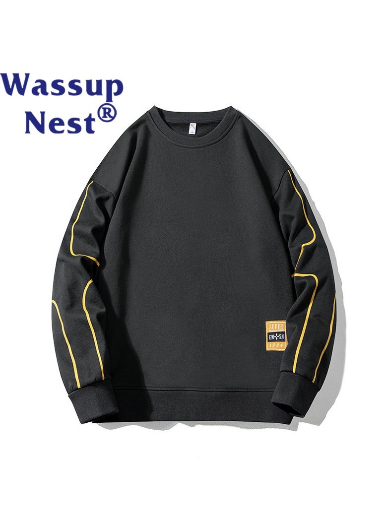 WASSUP NEST - New WASSUP NEST Loose Casual Round Neck Hoodie - Image 1