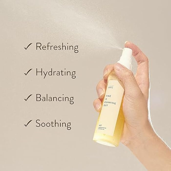 SIORIS Time Is Running Out mist 30ml (organic, vegan), glass skin face mist for Sensitive Skin, jojoba oil for moisture lock, enriched citrus water rejuvenates glass veil finish - Image 4