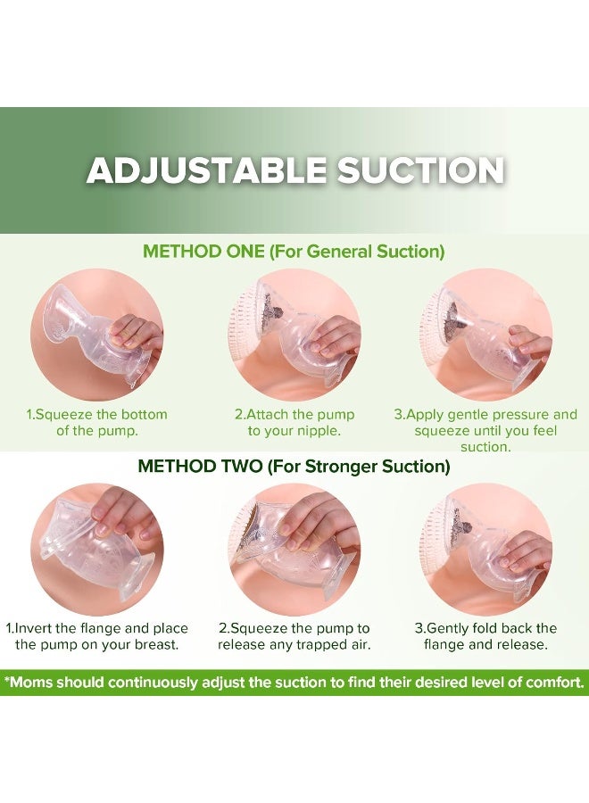 haakaa مضخة الثدي اليدوية هاكّا مع قاعدة 4 أونصات/100 مل + غطاء (لافندر)، الجيل 2 - Image 4