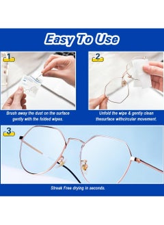 CMGTYYD Lens Cleaning Wipes, 100 Pack Pre-Moistened Individually Wrapped Wipes for Eyeglasses, Portable and Convenient, Non-Streaking for Glasses Wipes, Camera Lens, Goggles, Camera Lens, 7 x 15 cm  - Image 4