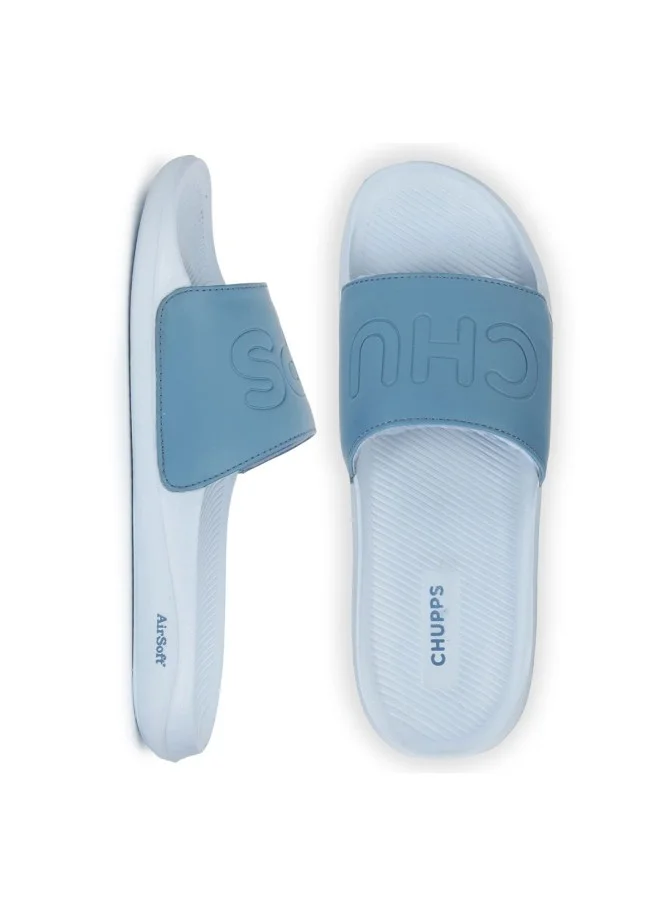 CHUPPS CHUPPS Sky Blue Casual Sliders for Men