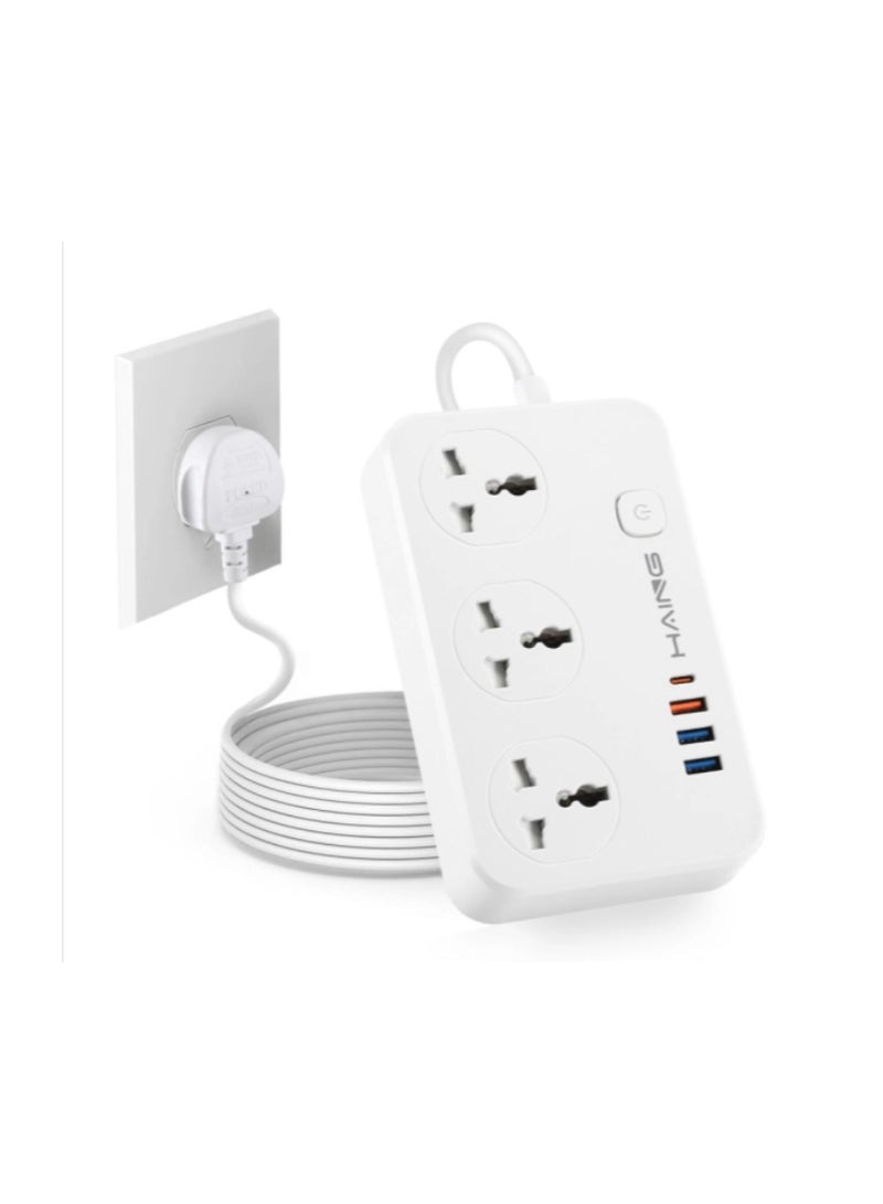 Haing Fast Charger Power Strip UK Socket 2M 20W - Image 2