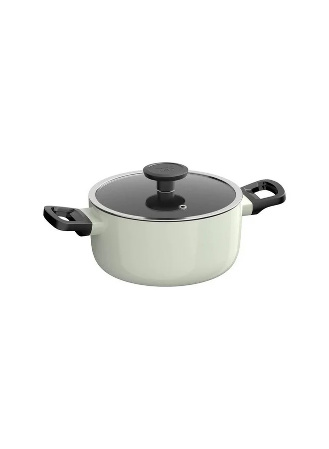 Berghoff 7-Piece Leo Glints Non-Stick Cookware Set Sage Green and Black 18 x 38 x 56.5 cm 3950636