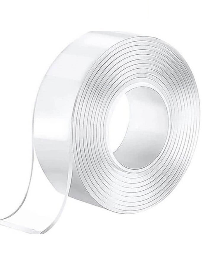 ELTRAZONE 3M Nano Double-Sided Tape – Heavy Duty Transparent Adhesive Mounting Strips | Strong, Sticky, Reusable & Waterproof | Multi-Purpose Wall Tape for Home, Office, Car, Bathroom & More | Easy to Cut, Wash & Remove Without Damage  - Image 2