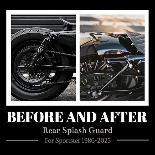 AC-MTORC Rear Fender Mudguard Splash Guard for Harley Sportster 883 1200 Iron 883 Forty Eight Seventy Two 48 72 XL883 XL1200 1986-2022 - Image 4