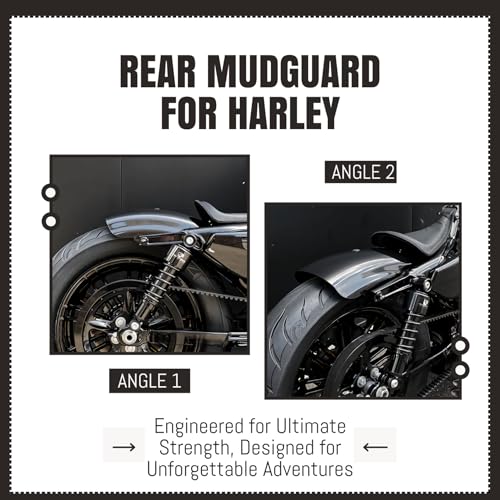 AC-MTORC Rear Fender Mudguard Splash Guard for Harley Sportster 883 1200 Iron 883 Forty Eight Seventy Two 48 72 XL883 XL1200 1986-2022 - Image 5