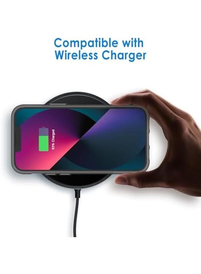 Jetech Case For Iphone 13 6.1 Inch Non Yellowing Shockproof Phone Bumper Cover Anti Scratch Clear Back Black - Image 4