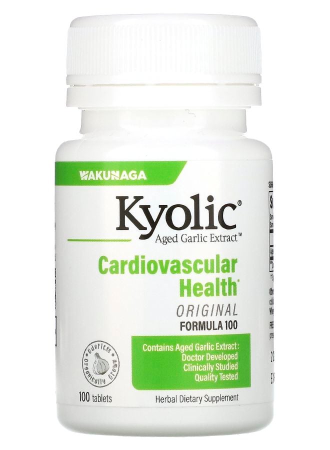 kyolic Aged Garlic Extract Cardiovascular Health Original Formula 100 100 Tablets