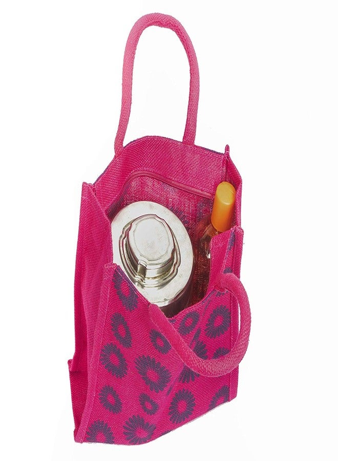 RSN Women's Handbag (RSN_jutebag_Pink_Pink) - Image 3
