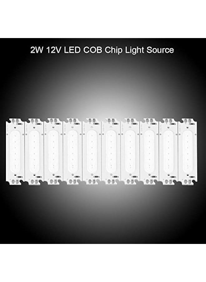 Generic 10Pcs 12V 2W COB Chip Light Source,Led Strip Lights, Easy Installation DIY LED Lights for Bedroom, Ceiling, Kitchen(Blue), Led Strip Lights, 10Pcs 12V 2W COB Chip Light Sourcob light source ligh  - Image 2