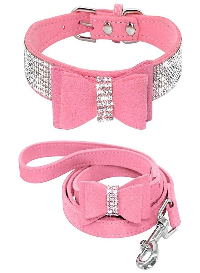 ETOPARS Rhinestone Dog Collar Leashes, Crystal Diamond Cat Dog Collar Leash Set, Cute Dazzling Dog Rhinestone Collar, Dog Collar Harness for Small & Medium Dogs - Image 1