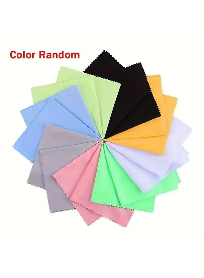 50 قطعة من مناديل التنظيف المصنوعة من الألياف الدقيقة للنظارات والكاميرات والشاشات، قابلة للغسل وإعادة الاستخدام وسميكة - Image 5