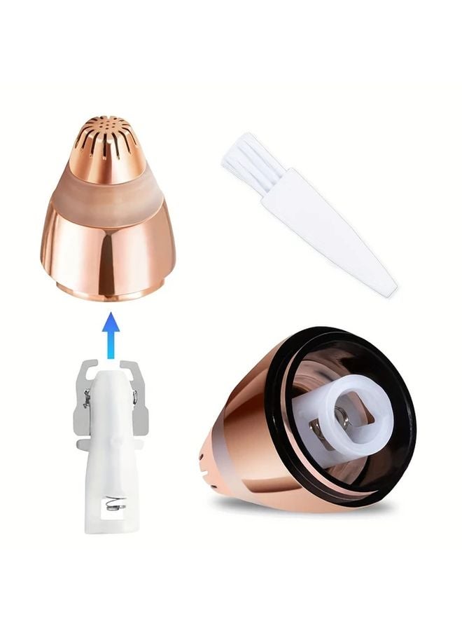 Rose Golden Eyebrow Remover Manual Tool 4PK Replacement Heads Painless Salon Grooming - Image 3