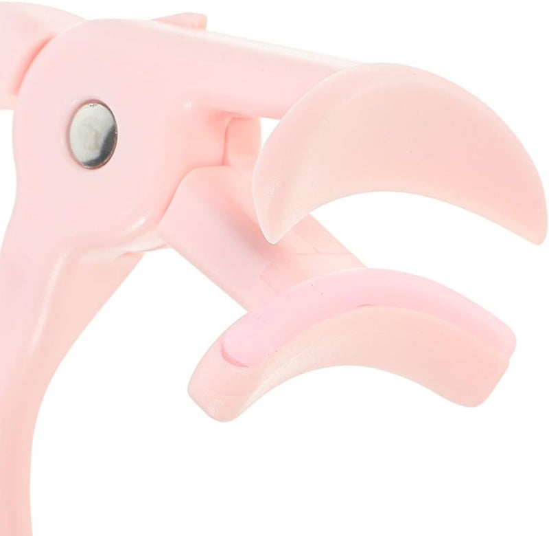 2pcs Portable Eyelash Curlers Small Pink Plastic Eye Makeup Tools for Travel and False Lashes Curling - Image 3
