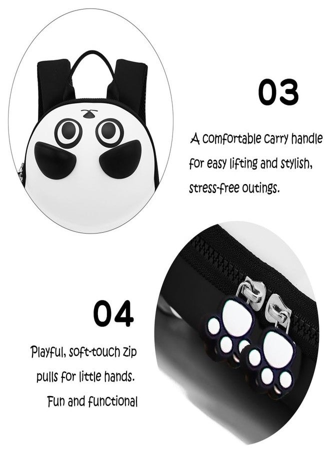 SID MAGIC 3D Panda Toddler Backpack - Bamboo Buddy Hard Shell Cute Animal School Bag - Lightweight, Ergonomic Preschool Daypack with Chest Strap & Breathable Mesh Back for Boys & Girls (2-6 Years) - Image 3