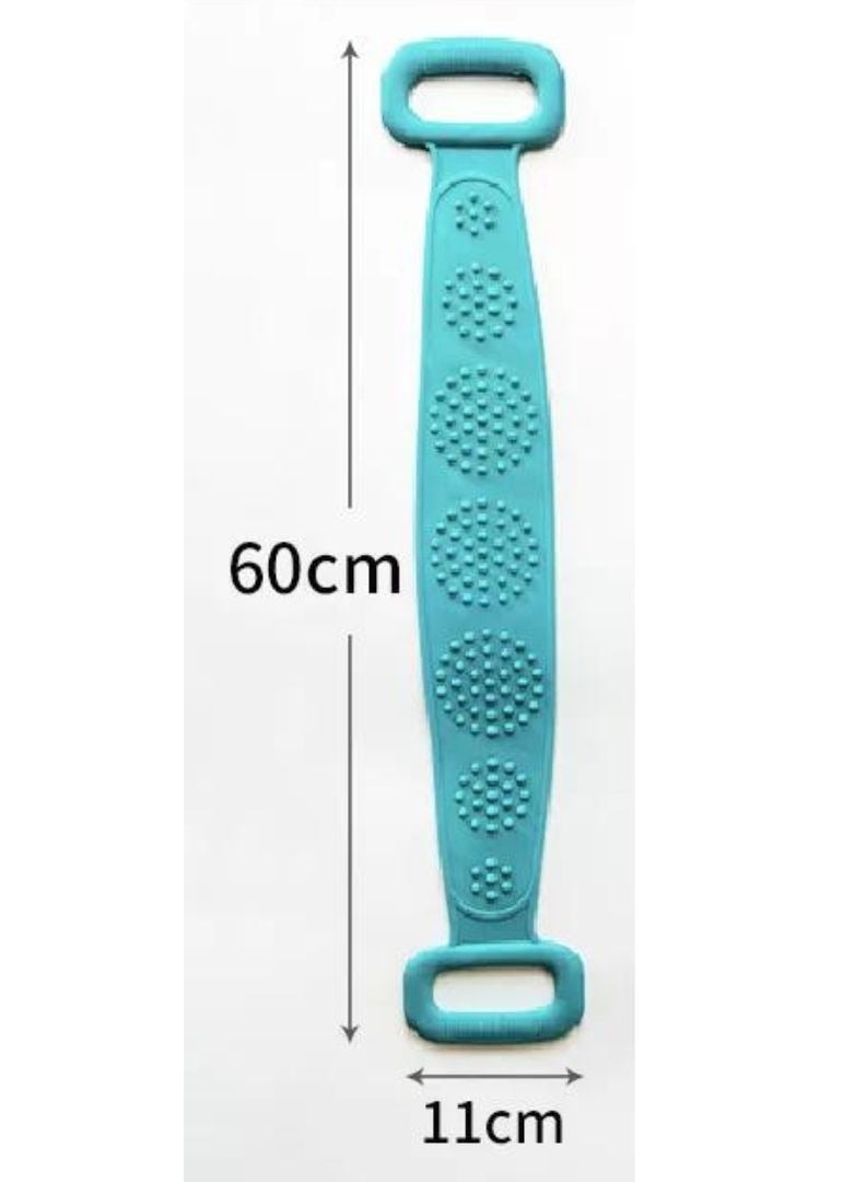 Prime Back Scrubber for Shower Bath Scrub Body Brush Silicone Back Brush Extra Long Exfoliating Body Scrubber With Handle, Deep Clean and Invigorate Skin, for Men and Women - Image 3