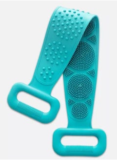 PRIME Back Scrubber for Shower Bath Scrub Body Brush Silicone Back Brush Extra Long Exfoliating Body Scrubber With Handle, Deep Clean and Invigorate Skin, for Men and Women  - Image 1