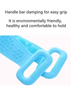 PRIME Back Scrubber for Shower Bath Scrub Body Brush Silicone Back Brush Extra Long Exfoliating Body Scrubber With Handle, Deep Clean and Invigorate Skin, for Men and Women  - Image 4
