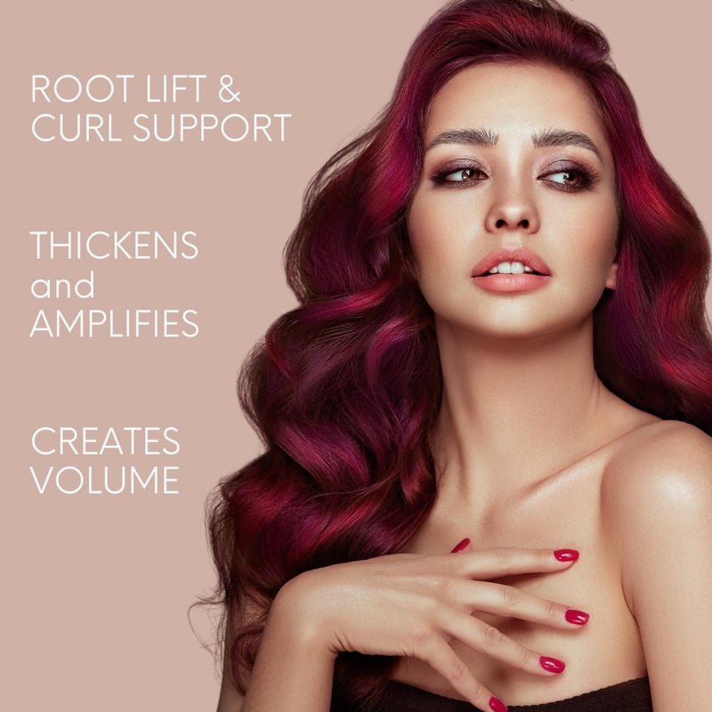 DermOrganic Volume Foam Mousse Firm Hold - Root Lift, Curl Support, Thicker Hairstyles, Alcohol-Free, 5.1 oz - Image 4