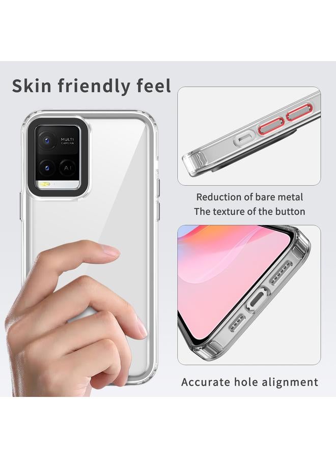 erorex Case For vivo Y21/Y33s/Y21s/Y21t Transparent Acrylic + TPU Shockproof Phone Case - Image 5