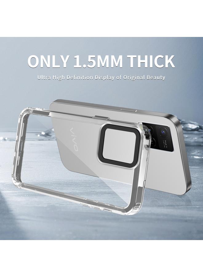 erorex Case For vivo Y21/Y33s/Y21s/Y21t Transparent Acrylic + TPU Shockproof Phone Case - Image 2
