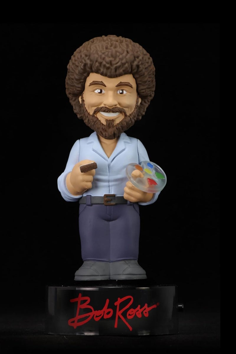 NECA The Joy of Painting 6.5" Bob Ross Body Knocker Bobblehead - Image 2