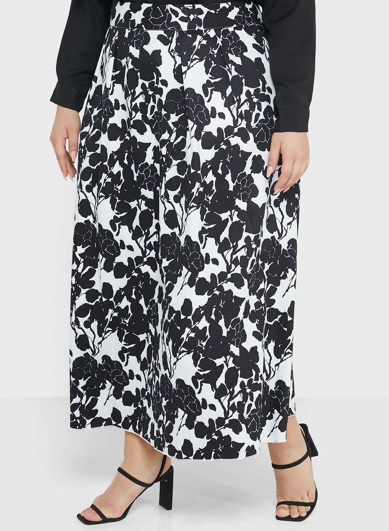 Ella Plus Floral Print Skirt