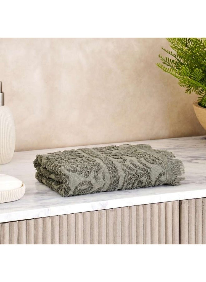 Pan Home Olive Jacquard Hand Towel 50x90 cm - Image 1