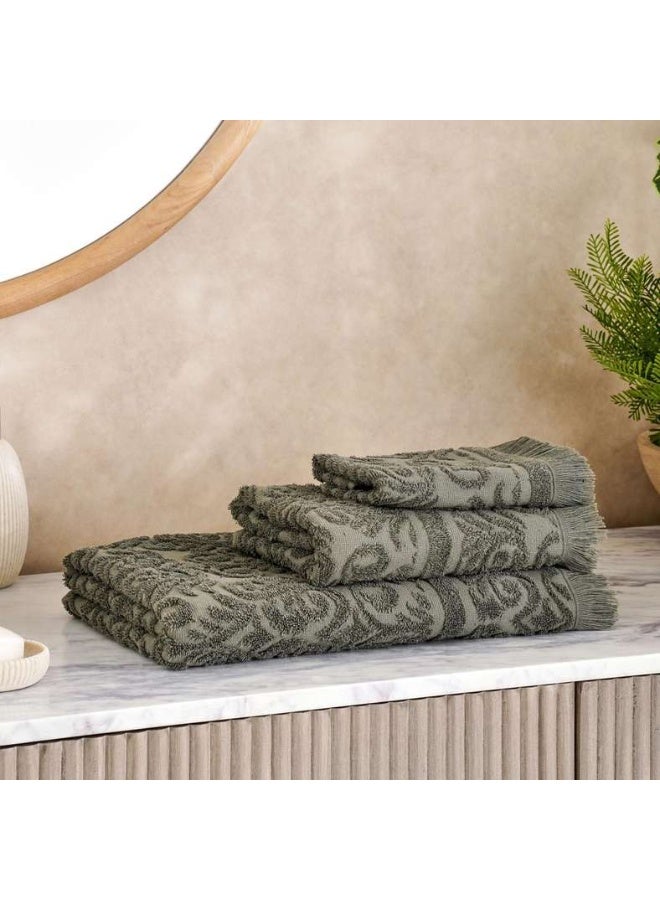 Pan Home Olive Jacquard Hand Towel 50x90 cm - Image 4