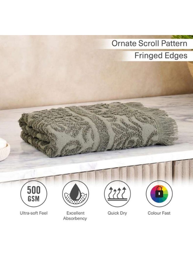 Pan Home Olive Jacquard Hand Towel 50x90 cm - Image 5