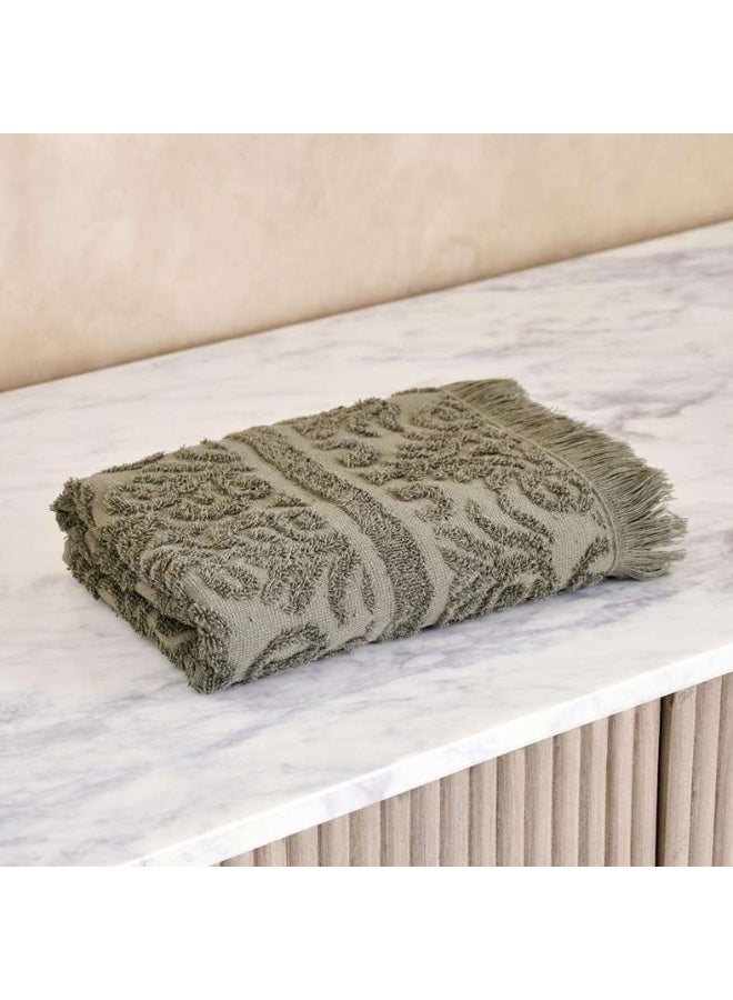 Pan Home Olive Jacquard Hand Towel 50x90 cm - Image 2
