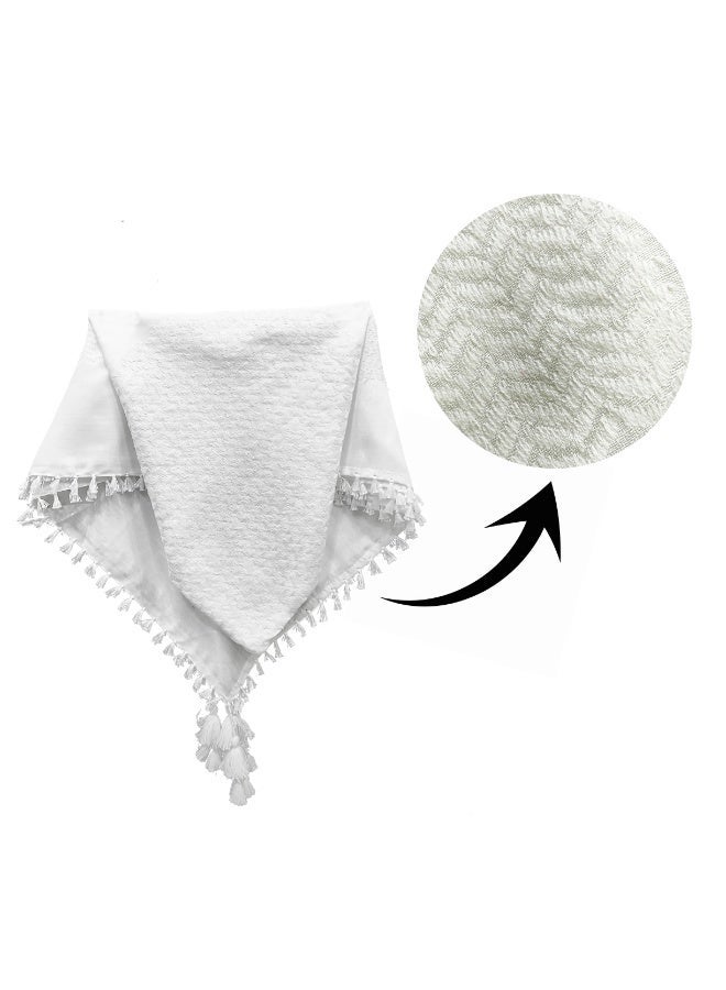 Arabian Muslim Headscarf – Unisex Adult Shemagh Keffiyeh Traditional & Fashion Scarf - Image 3