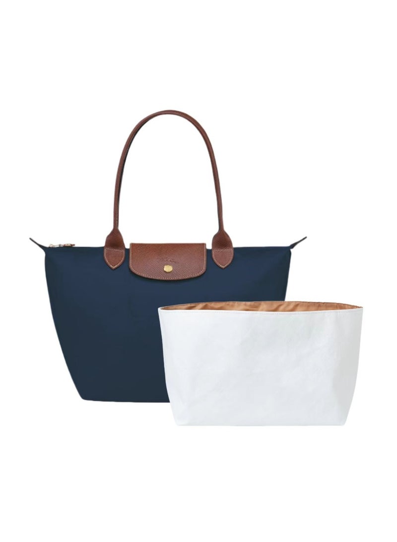 Longchamp Longchamp Le Pliage Large bag with Insert, longchamp bag (Navy Blue)women's Classic Fashion Versatile Large Makeup Bag, Handbag, Shoulder Bag  - Image 1