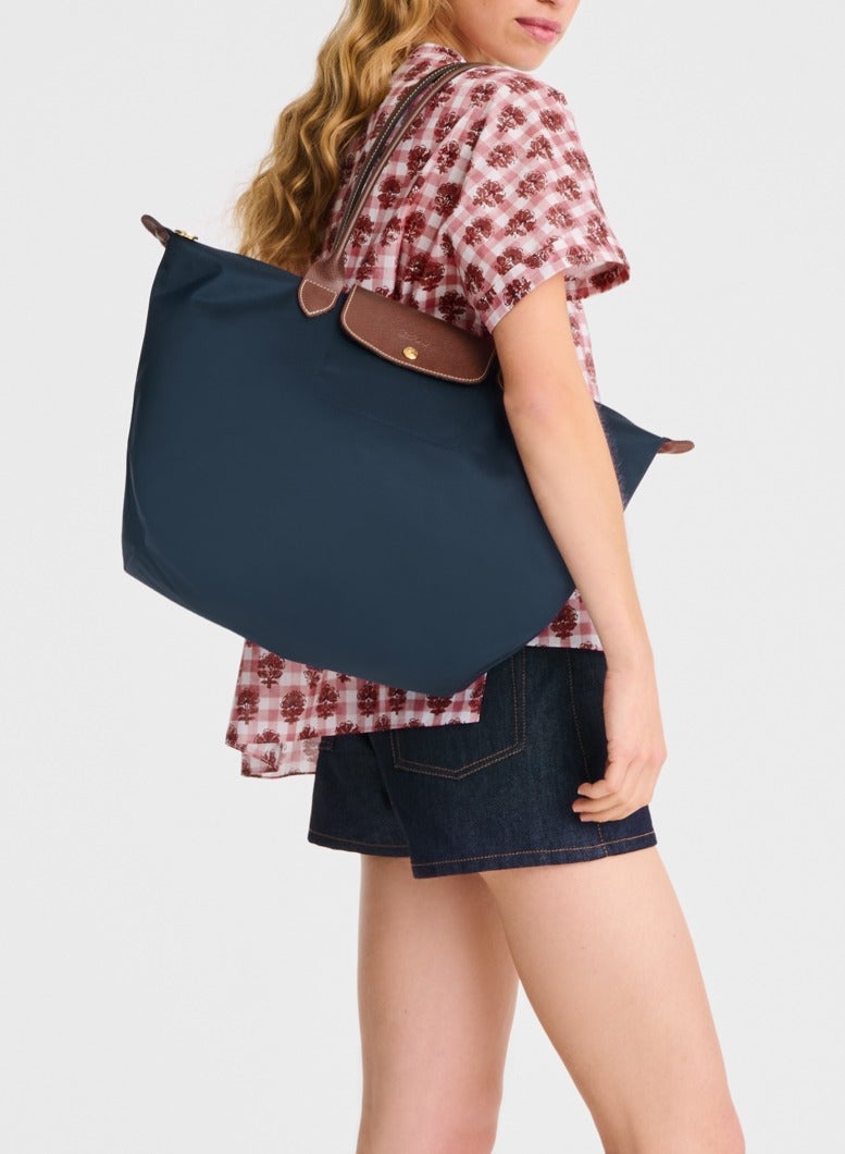 Longchamp Longchamp Le Pliage Large bag with Insert, longchamp bag (Navy Blue)women's Classic Fashion Versatile Large Makeup Bag, Handbag, Shoulder Bag  - Image 3