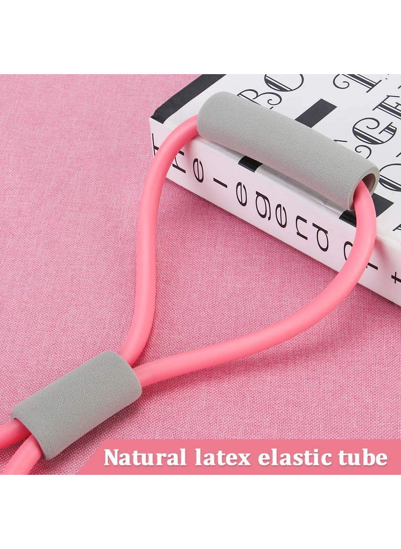 Kriya kriya Chest Expander Resistance 8 Type Muscle Chest Expander Rope Rubber Stretching Rope Resistance Band Exercise Tube for Men and Women  - Image 5
