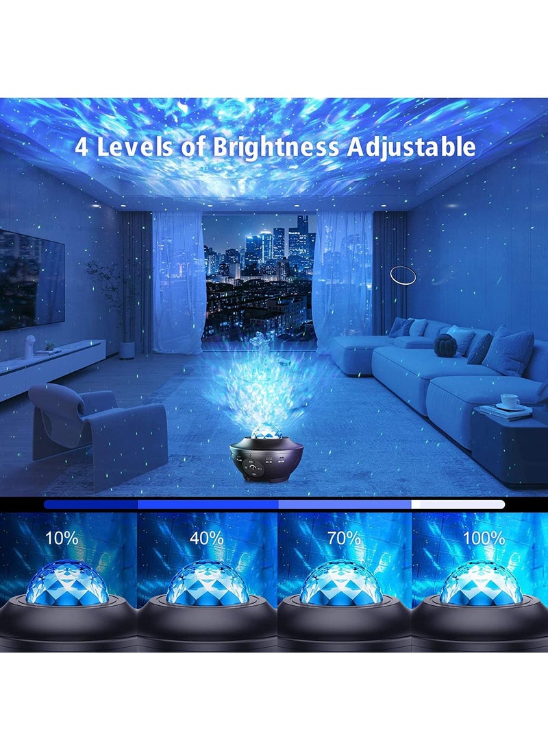 Generic - Galaxy Projector Mexllex Star Projector with Remote Control Night Light Projector with Timer Bluetooth USB Colour Changing Music Night Light - Image 1