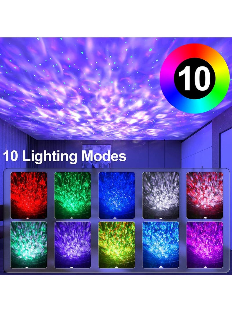 Generic - Galaxy Projector Mexllex Star Projector with Remote Control Night Light Projector with Timer Bluetooth USB Colour Changing Music Night Light - Image 1