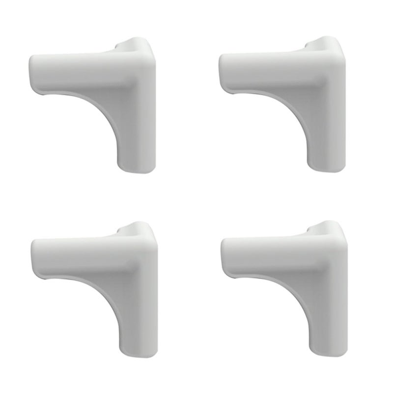 Silicone Corner Protectors For Furniture Edge Proofing Anti Collision Cushion 4 Pack Gray - Image 2