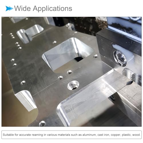 CoCud Chucking Reamer, 2.2mm Cutting Dia.4 Flutes H7, Tungsten Carbide Milling Cutting Tool - (Applications: for Screw Machines, Turret Lathes, Drill Presses) - Image 3